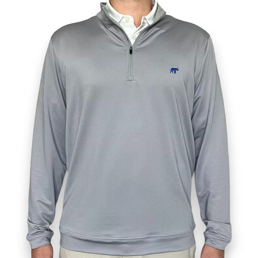 Men's Light Grey Quarter Zip